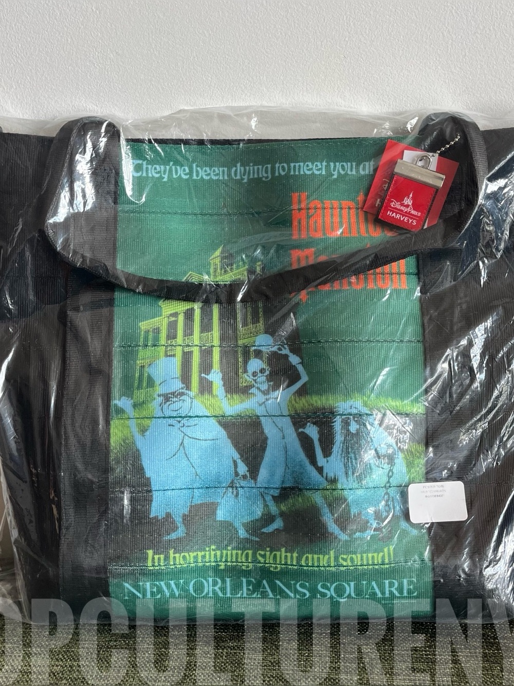 Harveys - Poster Tote / Haunted Mansion seatbelt bag - New GORGEOUS SHIPS FAST